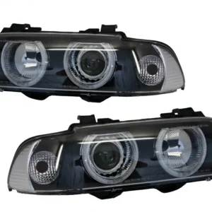 Faruri Angel Eyes BMW Seria 5 E39 1996-2003, design facelift Preț redus