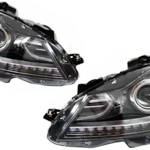 Faruri Bi-Xenon cu LED DRL pentru Mercedes C-Class W204 Facelift 2011-2014 Calitate înaltă