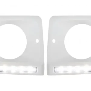 Carcase faruri cu LED DRL pentru Mercedes G-Class W463 1989-2012, crom Popular