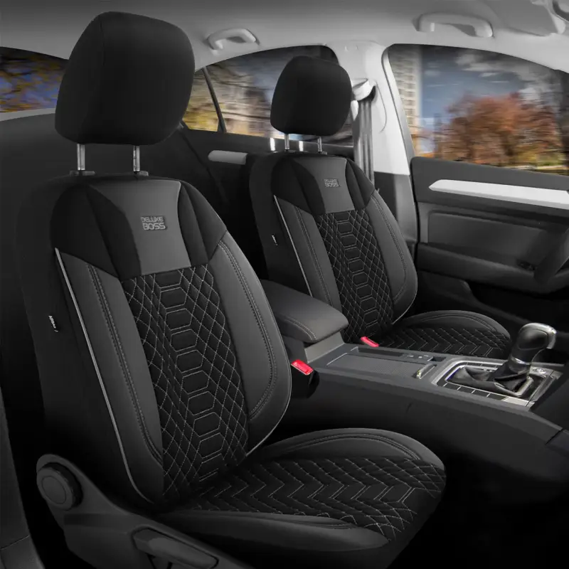 Set complet huse auto Skoda Superb Modena Negru,11 piese Preferatul clienților