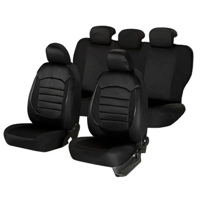 Set complet huse auto Skoda Superb Urban Negru Negru,11 piese Reducere de preț