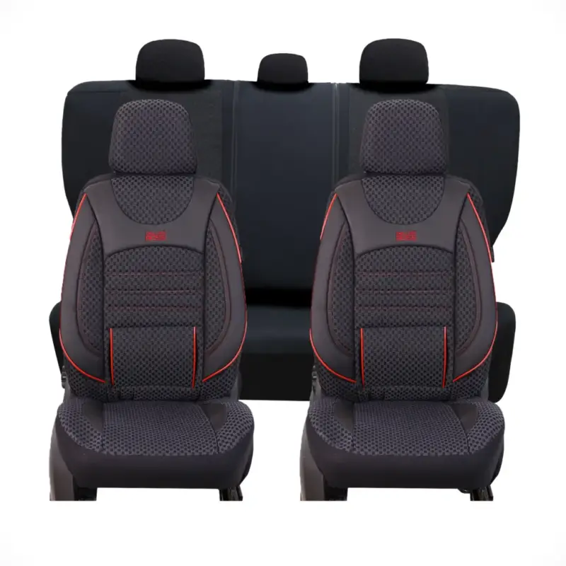 Preț redus Set complet huse auto Suzuki Vitara Joker Cusatura Rosie,11 piese