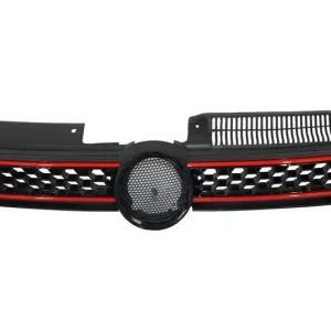 Doar azi Grilă centrală VW Golf 6 VI (2008-2012) GTI Design, negru mat