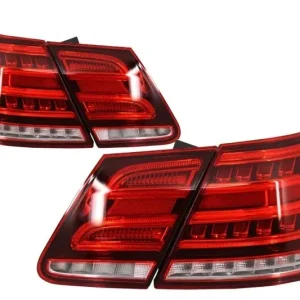 Popular Stopuri LED pentru Mercedes E-Class W212 2009-2013, design facelift rosu clar