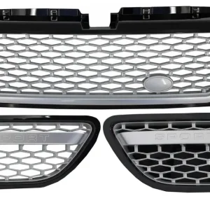 Livrare gratuită Ansamblu grilă centrală și grile laterale Range Rover Sport L320 Autobiography
