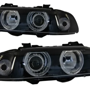 Faruri Angel Eyes BMW Seria 5 E39 Sedan/Touring 1996-2003 Negru Gri Comandă acum