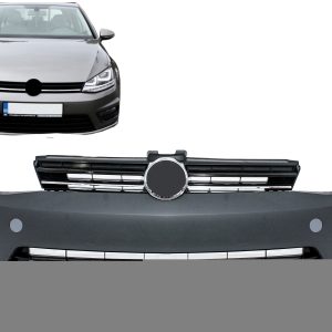 Cumpărături sigure Bara fata VW Golf 7 VII 2013-2017 R-Line Look cu suport PDC