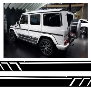 Stickere laterale praguri negru mat pentru Mercedes G-Class W463 1989-2017 Ofertă exclusivă