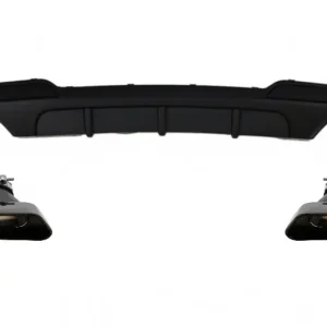 Difuzor aer BMW F10/F11 Seria 5 M-Performance cu evacuare dubla negre Plată sigură