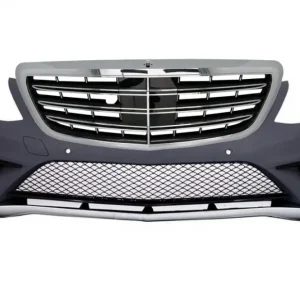 Bara fata Mercedes W222 S-Class 2013-2017 S63 Design cu grila centrala crom Super ofertă