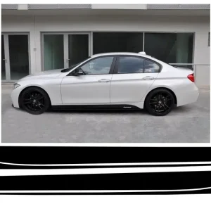 Super ofertă Stickere laterale negre mate BMW Seria 3 F30/F31 M Performance