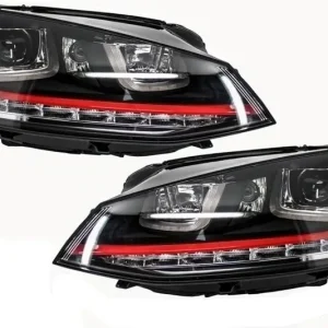 Preț promoțional Faruri LED RHD pentru VW Golf 7 VII 2012-2017, GTI Design, semnal dinamic