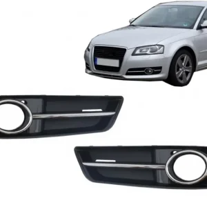 Nu rata Grile laterale proiectoare Audi A3 8P1 Facelift 2008-2012, design S3/S-Line