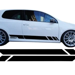 Stickere laterale negre pentru VW Golf 5, 6 si 7 Hatchback (2003-2020) Preț redus