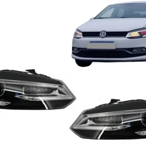 Noutate Faruri LED pentru VW Polo 6R/6C 2009-2017, Devil Eye Look