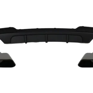 Chilipir Difuzor aer BMW F10 F11 cu evacuare dubla si ornamente negre