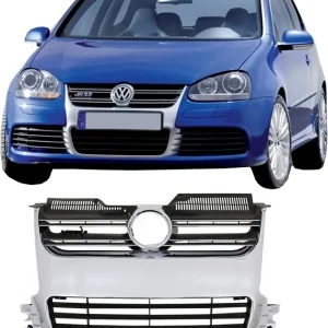 Grilă centrală VW Golf 5 (2003-2009) R32 Design, crom, negru lucios Noutate