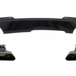 Difuzor aer BMW F10 F11 negru lucios cu evacuare dubla 550i Popular