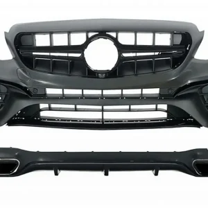 Kit exterior Mercedes E-Class W213 2016-2019 E63 Design cu ornamente negre Retur gratuit
