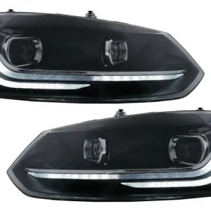 Promoție Faruri LED pentru VW Polo 6R/6C 2010-2017 cu semnalizare dinamică