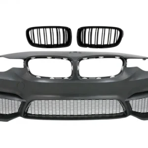 Livrare gratuită Bară față BMW Seria 3 F30 F31 2011-2019 M3 Design cu grile negru lucios