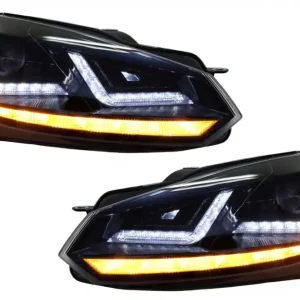 Faruri LED Osram Black cu semnal dinamic pentru VW Golf 6 VI 2008-2012 Mai ieftin