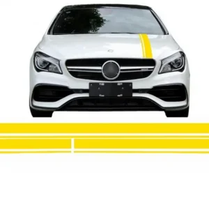 Preț promoțional Set stickere galben mat pentru Mercedes CLA W117 si A-Class W176