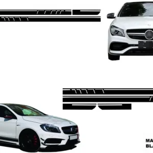 Set stickere negru mat Mercedes CLA W117 X117 si W176, A45 Design Cumpără online