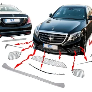 Set ornamente cromate Mercedes S-Class W222 2013+ S65 Design Preț mic