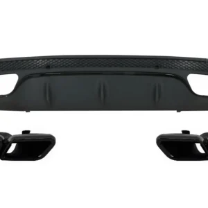 Cumpără online Difuzor bara spate Mercedes C-Class W205/S205 2014-2020 C63 Design negru