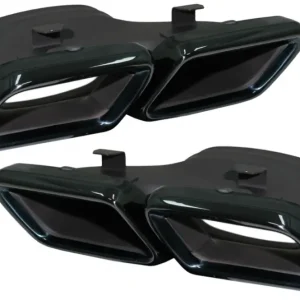 Calitate înaltă Ornamente evacuare Mercedes C-Class, E-Class, GLE, GLC, S-Class Negru Emerald