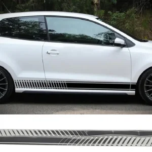 Stickere laterale negru mat pentru VW Golf 5 6 7 si Polo, set stanga/dreapta Popular