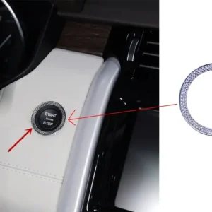 Retur ușor Inel decorativ cromat pentru buton Start Land Rover si Range Rover