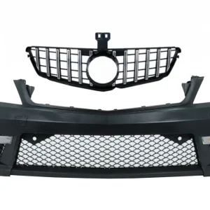 Bara fata Mercedes C-Class W204 Facelift 2012-2015 cu grila C63 Design Livrare gratuită