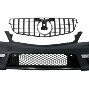 Bara fata Mercedes C-Class W204 Facelift C63 Design cu grila neagra Reducere specială