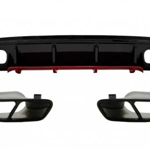Reduceri Difuzor bara spate cu ornamente Mercedes A-Class W176 Facelift A45