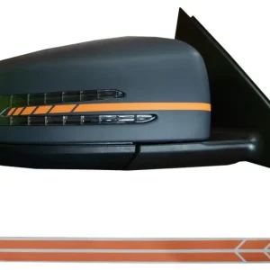 Stickere oglinzi laterale Mercedes, portocaliu mat, aspect sport Reducere extra