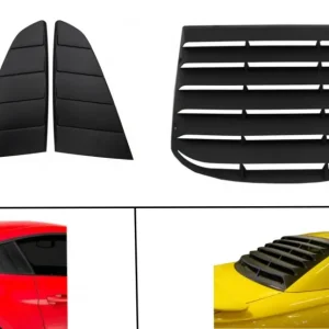 Set ornamente geamuri laterale si luneta Ford Mustang VI 2015-2019, negru mat Reducere