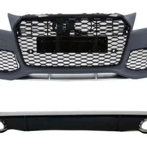 Bara fata si difuzor spate cu ornamente evacuare Audi A7 4G RS7 Design Noutate