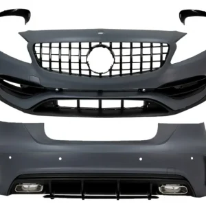 Livrare gratuită Pachet exterior Mercedes A-Class W176 Facelift A45 Design cu grila neagra