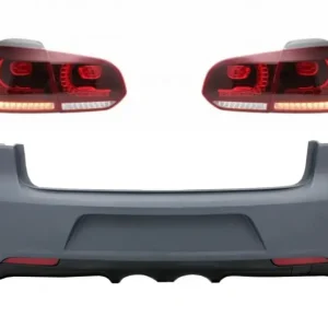 Chilipir Bara spate VW Golf 6 VI R20 Look cu stopuri Full LED, 2008-2013