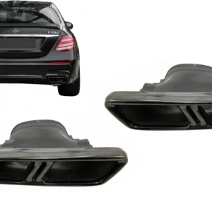 Ornamente tobe negre Mercedes W213/X253/C253, design E63 S AMG Plată sigură