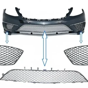 Ieftin Ansamblu grile bara fata Mercedes S-Class W222 2013-2017 S63 Design crom