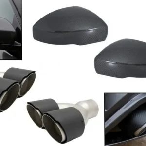 Set ornamente evacuare și capace oglinzi carbon pentru Range Rover și Discovery Chilipir