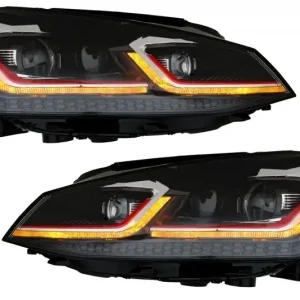 Faruri LED pentru VW Golf 7 Facelift GTI Look RHD cu semnal dinamic Bestseller