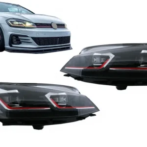 Ultima șansă Faruri LED pentru VW Golf 7.5 (2017-2020) GTI Look cu semnal dinamic