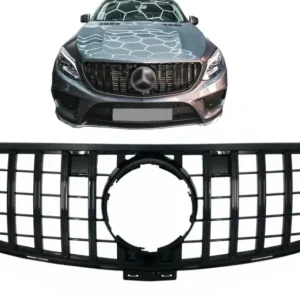 Preferatul clienților Grilă centrală Mercedes GLE W166 / C292 Panamericana GT-R negru lucios