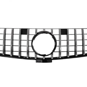 Plată securizată Grilă centrală Mercedes ML-Class W166 2012-2014 Panamericana negru crom