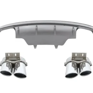Difuzor bară spate cu evacuare dublă pentru Audi Q5 8R Facelift 2013-2016 Cumpără online