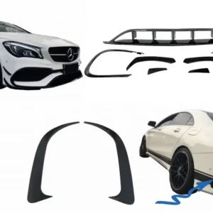 Cumpără acum Prelungiri bara fata si spate Mercedes CLA W117 Facelift CLA45 negru lucios